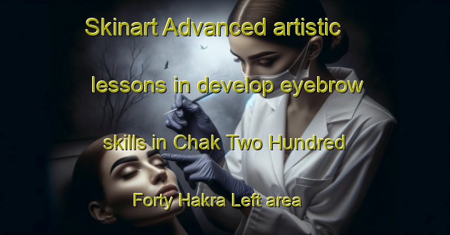 Skinart Advanced artistic lessons in develop eyebrow skills in Chak Two Hundred Forty Hakra Left area | EyebrowTraining | EyebrowClasses | SkinartTraining-Pakistan
