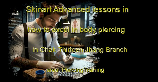 Skinart Advanced lessons in how to excel in body piercing in Chak Thirteen Jhang Branch area | PiercingTraining | PiercingClasses | SkinartTraining-Pakistan