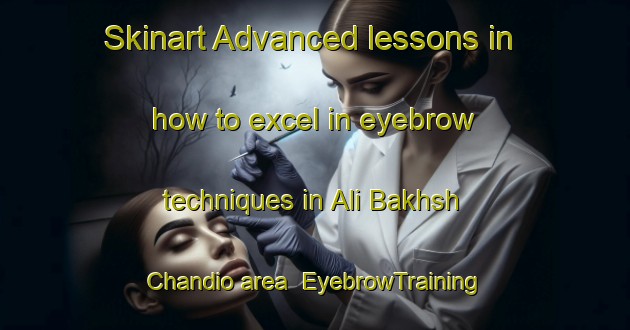 Skinart Advanced lessons in how to excel in eyebrow techniques in Ali Bakhsh Chandio area | EyebrowTraining | EyebrowClasses | SkinartTraining-Pakistan