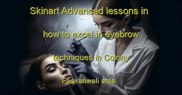 Skinart Advanced lessons in how to excel in eyebrow techniques in Colony Faqiranwali area | EyebrowTraining | EyebrowClasses | SkinartTraining-Pakistan