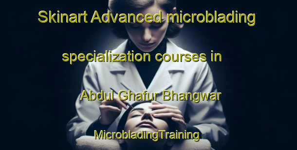 Skinart Advanced microblading specialization courses in Abdul Ghafur Bhangwar | #MicrobladingTraining #MicrobladingClasses #SkinartTraining-Pakistan