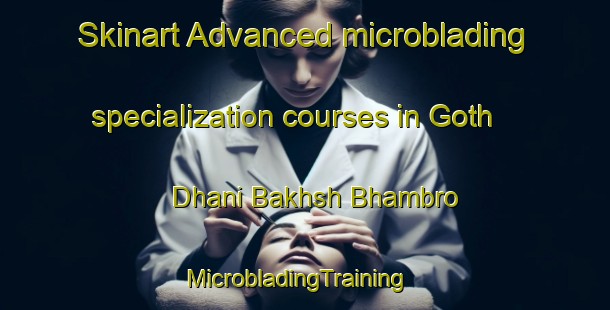 Skinart Advanced microblading specialization courses in Goth Dhani Bakhsh Bhambro | MicrobladingTraining | MicrobladingClasses | SkinartTraining-Pakistan
