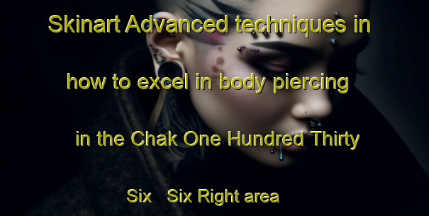 Skinart Advanced techniques in how to excel in body piercing in the Chak One Hundred Thirty Six   Six Right area | PiercingTraining | PiercingClasses | SkinartTraining-Pakistan
