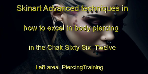 Skinart Advanced techniques in how to excel in body piercing in the Chak Sixty Six  Twelve Left area | PiercingTraining | PiercingClasses | SkinartTraining-Pakistan