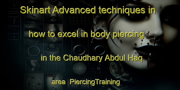 Skinart Advanced techniques in how to excel in body piercing in the Chaudhary Abdul Haq area | PiercingTraining | PiercingClasses | SkinartTraining-Pakistan