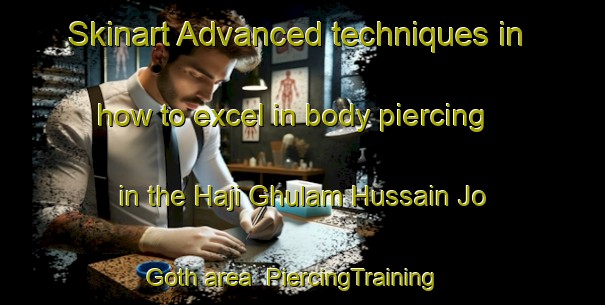 Skinart Advanced techniques in how to excel in body piercing in the Haji Ghulam Hussain Jo Goth area | PiercingTraining | PiercingClasses | SkinartTraining-Pakistan