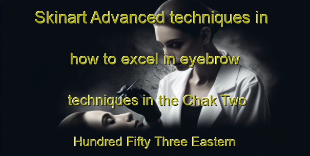 Skinart Advanced techniques in how to excel in eyebrow techniques in the Chak Two Hundred Fifty Three Eastern Bar area | EyebrowTraining | EyebrowClasses | SkinartTraining-Pakistan