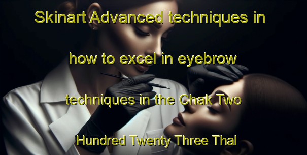 Skinart Advanced techniques in how to excel in eyebrow techniques in the Chak Two Hundred Twenty Three Thal Development Authority area | EyebrowTraining | EyebrowClasses | SkinartTraining-Pakistan