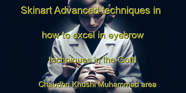 Skinart Advanced techniques in how to excel in eyebrow techniques in the Goth Chaudhri Khushi Muhammad area | EyebrowTraining | EyebrowClasses | SkinartTraining-Pakistan