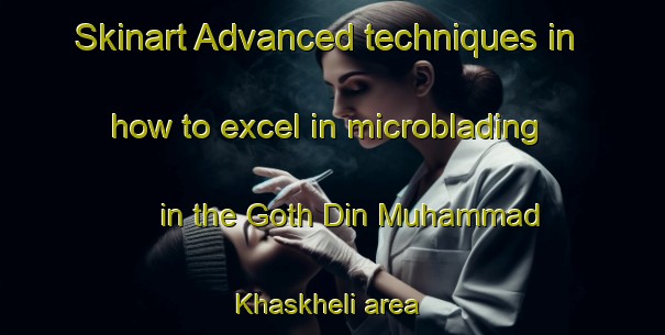 Skinart Advanced techniques in how to excel in microblading in the Goth Din Muhammad Khaskheli area | MicrobladingTraining | MicrobladingClasses | SkinartTraining-Pakistan