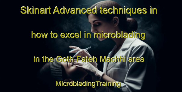 Skinart Advanced techniques in how to excel in microblading in the Goth Fateh Machhi area | MicrobladingTraining | MicrobladingClasses | SkinartTraining-Pakistan