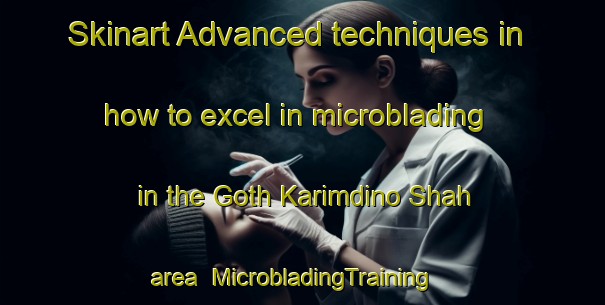 Skinart Advanced techniques in how to excel in microblading in the Goth Karimdino Shah area | MicrobladingTraining | MicrobladingClasses | SkinartTraining-Pakistan