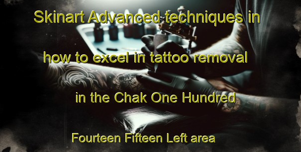 Skinart Advanced techniques in how to excel in tattoo removal in the Chak One Hundred Fourteen Fifteen Left area | RemovalTraining | RemovalClasses | SkinartTraining-Pakistan