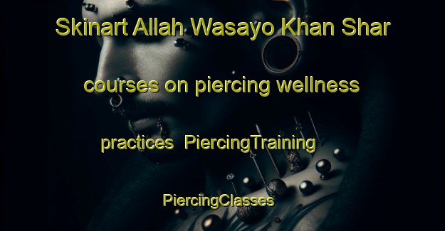 Skinart Allah Wasayo Khan Shar courses on piercing wellness practices | PiercingTraining | PiercingClasses | SkinartTraining-Pakistan