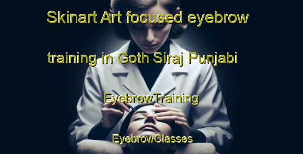 Skinart Art-focused eyebrow training in Goth Siraj Punjabi | EyebrowTraining | EyebrowClasses | SkinartTraining-Pakistan