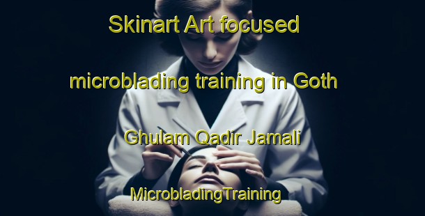 Skinart Art-focused microblading training in Goth Ghulam Qadir Jamali | MicrobladingTraining | MicrobladingClasses | SkinartTraining-Pakistan