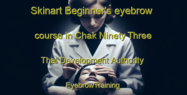 Skinart Beginner's eyebrow course in Chak Ninety Three Thal Development Authority | EyebrowTraining | EyebrowClasses | SkinartTraining-Pakistan