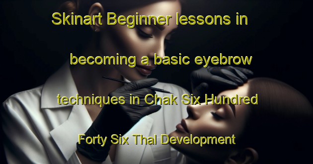 Skinart Beginner lessons in becoming a basic eyebrow techniques in Chak Six Hundred Forty Six Thal Development Authority area | EyebrowTraining | EyebrowClasses | SkinartTraining-Pakistan