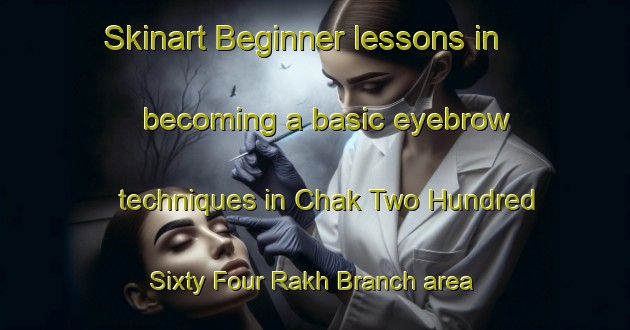 Skinart Beginner lessons in becoming a basic eyebrow techniques in Chak Two Hundred Sixty Four Rakh Branch area | EyebrowTraining | EyebrowClasses | SkinartTraining-Pakistan