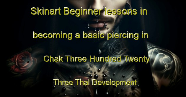 Skinart Beginner lessons in becoming a basic piercing in Chak Three Hundred Twenty Three Thal Development Authority area | PiercingTraining | PiercingClasses | SkinartTraining-Pakistan