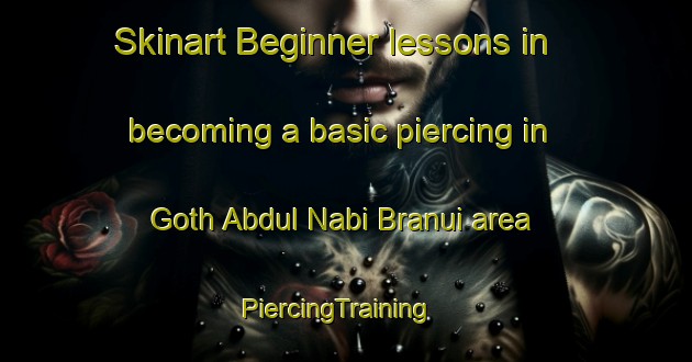 Skinart Beginner lessons in becoming a basic piercing in Goth Abdul Nabi Branui area | PiercingTraining | PiercingClasses | SkinartTraining-Pakistan