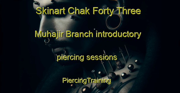 Skinart Chak Forty Three Muhajir Branch introductory piercing sessions | PiercingTraining | PiercingClasses | SkinartTraining-Pakistan