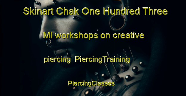 Skinart Chak One Hundred Three Ml workshops on creative piercing | PiercingTraining | PiercingClasses | SkinartTraining-Pakistan