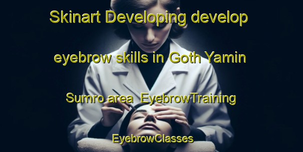 Skinart Developing develop eyebrow skills in Goth Yamin Sumro area | EyebrowTraining | EyebrowClasses | SkinartTraining-Pakistan