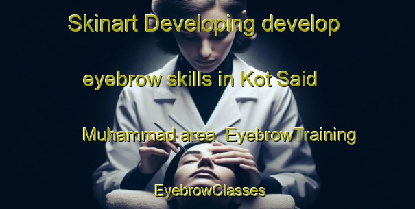 Skinart Developing develop eyebrow skills in Kot Said Muhammad area | EyebrowTraining | EyebrowClasses | SkinartTraining-Pakistan