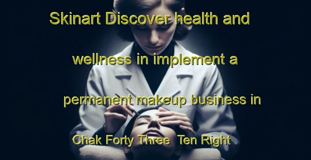 Skinart Discover health and wellness in implement a permanent makeup business in Chak Forty Three  Ten Right | PermanentmakeupTraining | PermanentmakeupClasses | SkinartTraining-Pakistan