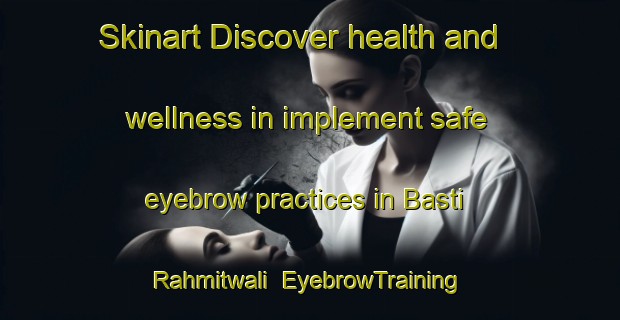 Skinart Discover health and wellness in implement safe eyebrow practices in Basti Rahmitwali | EyebrowTraining | EyebrowClasses | SkinartTraining-Pakistan