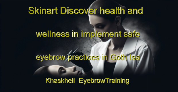 Skinart Discover health and wellness in implement safe eyebrow practices in Goth Isa Khaskheli | EyebrowTraining | EyebrowClasses | SkinartTraining-Pakistan