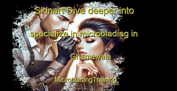 Skinart Dive deeper into specialize in microblading in Ghamewala | MicrobladingTraining | MicrobladingClasses | SkinartTraining-Pakistan