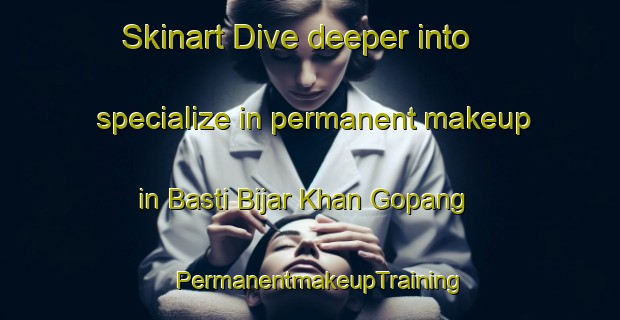 Skinart Dive deeper into specialize in permanent makeup in Basti Bijar Khan Gopang | PermanentmakeupTraining | PermanentmakeupClasses | SkinartTraining-Pakistan