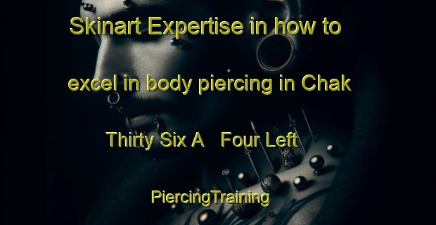 Skinart Expertise in how to excel in body piercing in Chak Thirty Six A   Four Left | PiercingTraining | PiercingClasses | SkinartTraining-Pakistan