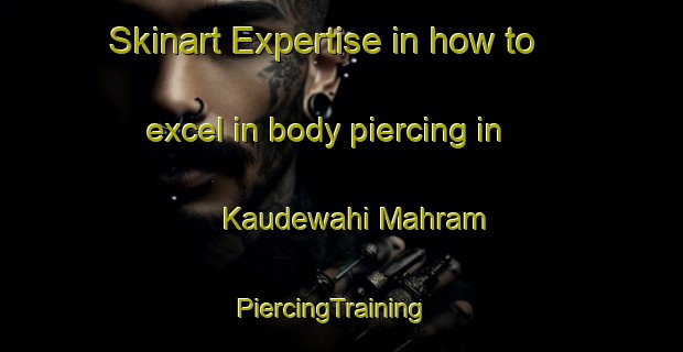 Skinart Expertise in how to excel in body piercing in Kaudewahi Mahram | PiercingTraining | PiercingClasses | SkinartTraining-Pakistan