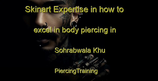 Skinart Expertise in how to excel in body piercing in Sohrabwala Khu | PiercingTraining | PiercingClasses | SkinartTraining-Pakistan