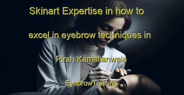 Skinart Expertise in how to excel in eyebrow techniques in Pirah Kamalianwala | EyebrowTraining | EyebrowClasses | SkinartTraining-Pakistan