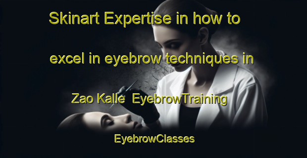 Skinart Expertise in how to excel in eyebrow techniques in Zao Kalle | EyebrowTraining | EyebrowClasses | SkinartTraining-Pakistan