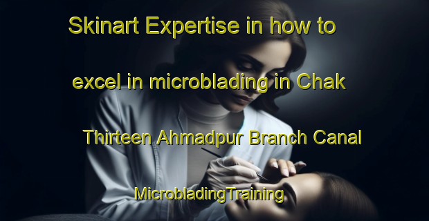 Skinart Expertise in how to excel in microblading in Chak Thirteen Ahmadpur Branch Canal | MicrobladingTraining | MicrobladingClasses | SkinartTraining-Pakistan