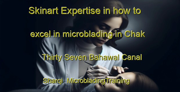 Skinart Expertise in how to excel in microblading in Chak Thirty Seven Bahawal Canal Sharqi | MicrobladingTraining | MicrobladingClasses | SkinartTraining-Pakistan