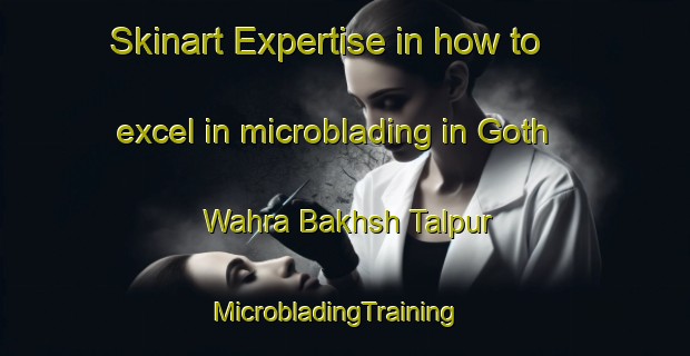 Skinart Expertise in how to excel in microblading in Goth Wahra Bakhsh Talpur | MicrobladingTraining | MicrobladingClasses | SkinartTraining-Pakistan