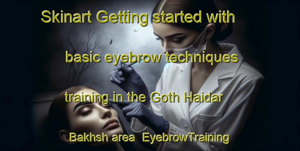 Skinart Getting started with basic eyebrow techniques training in the Goth Haidar Bakhsh area | EyebrowTraining | EyebrowClasses | SkinartTraining-Pakistan