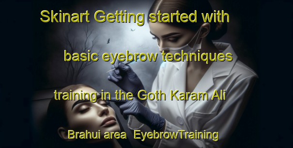 Skinart Getting started with basic eyebrow techniques training in the Goth Karam Ali Brahui area | EyebrowTraining | EyebrowClasses | SkinartTraining-Pakistan