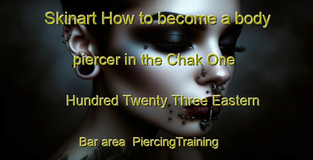 Skinart How to become a body piercer in the Chak One Hundred Twenty Three Eastern Bar area | PiercingTraining | PiercingClasses | SkinartTraining-Pakistan