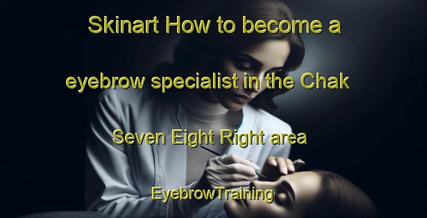 Skinart How to become a eyebrow specialist in the Chak Seven Eight Right area | EyebrowTraining | EyebrowClasses | SkinartTraining-Pakistan