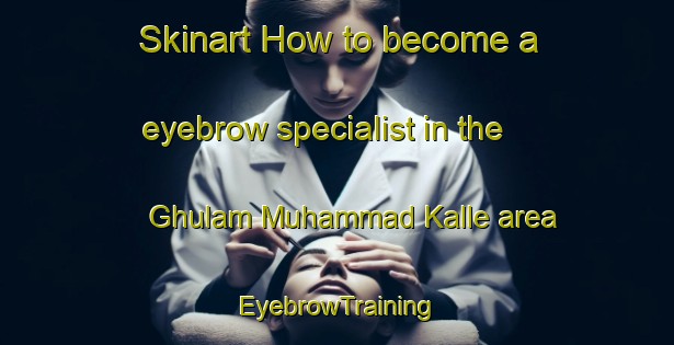 Skinart How to become a eyebrow specialist in the Ghulam Muhammad Kalle area | EyebrowTraining | EyebrowClasses | SkinartTraining-Pakistan