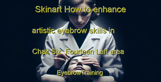 Skinart How to enhance artistic eyebrow skills in Chak Six  Fourteen Left area | EyebrowTraining | EyebrowClasses | SkinartTraining-Pakistan