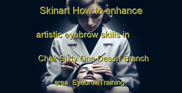 Skinart How to enhance artistic eyebrow skills in Chak Sixty One Desert Branch area | EyebrowTraining | EyebrowClasses | SkinartTraining-Pakistan