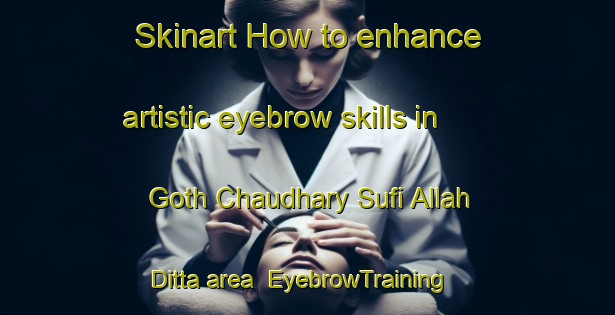 Skinart How to enhance artistic eyebrow skills in Goth Chaudhary Sufi Allah Ditta area | EyebrowTraining | EyebrowClasses | SkinartTraining-Pakistan